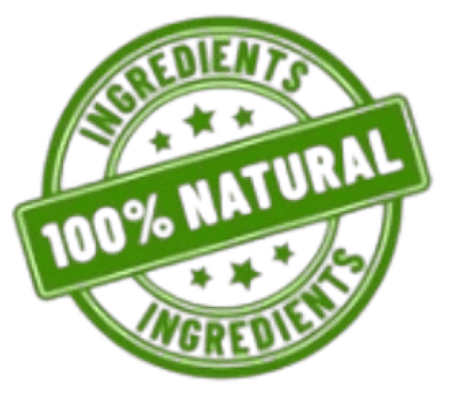 100% natural botanical ingredients badge